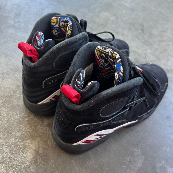 Air Jordan 8 Retro GS 'Playoff' 2023 Black Blue Red 305368-062 Size 7Y - Picture 2 of 16